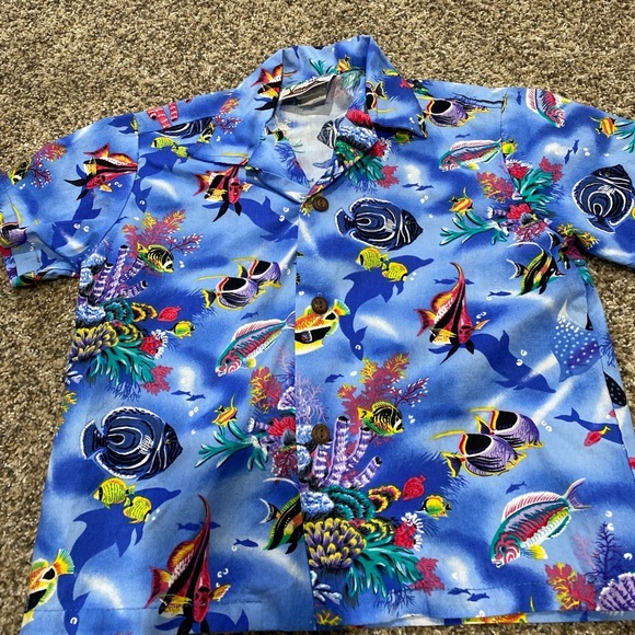 Vintage CT Hawaii Fashion kids button down size 6 - Picture 3 of 8